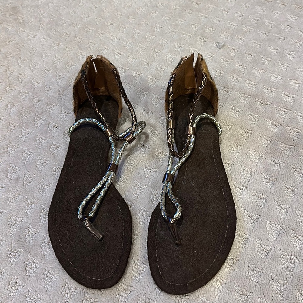 Never worn cheetah sandal